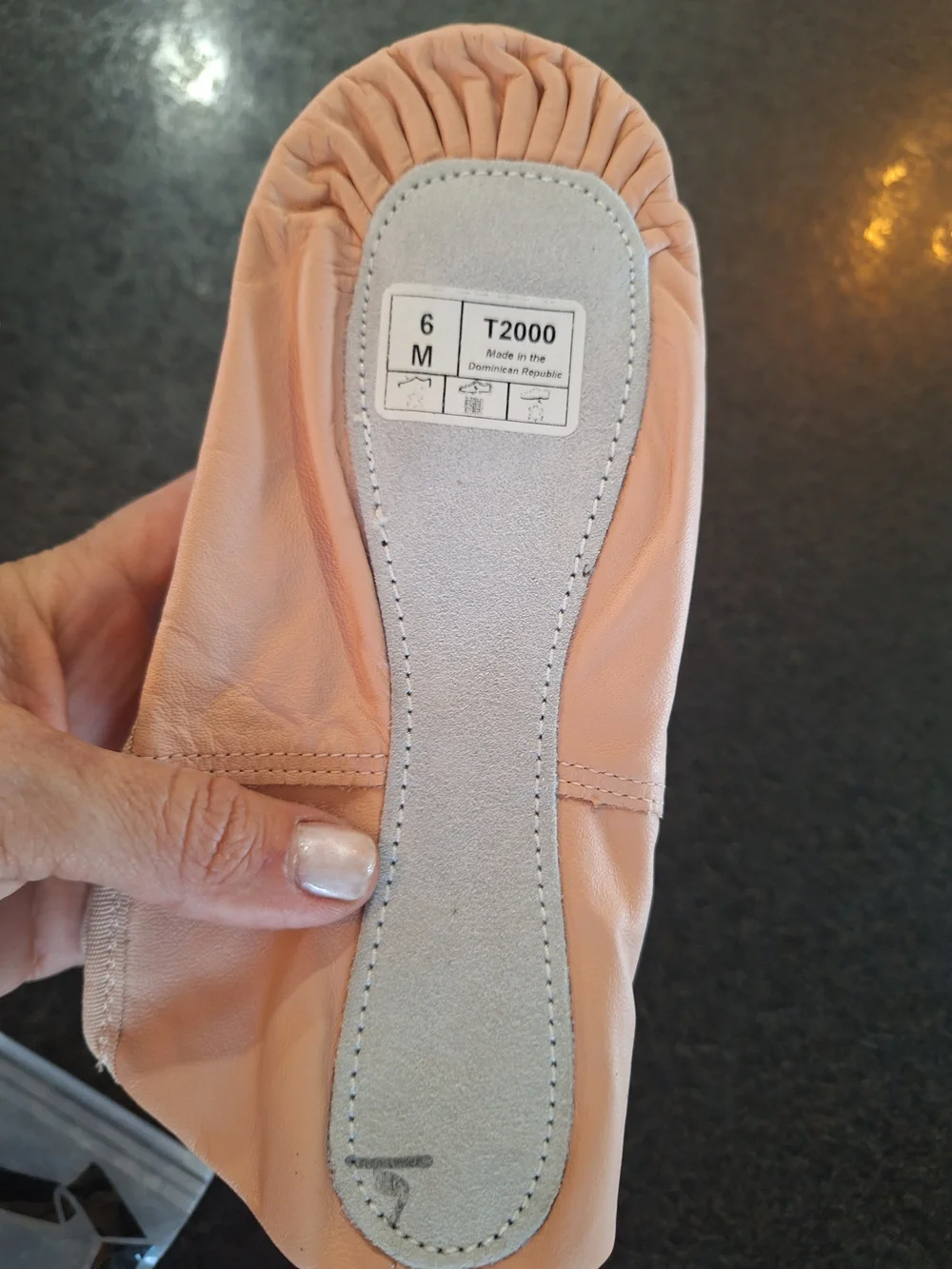 Kids Pink Ballet Slippers with Elastic Strap - Theatricals Style